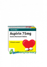 Aspirin Enteric Coated 75mg Tablets