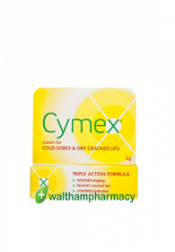 Cymex cream for cold sores