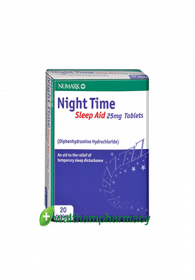 Numark Night time sleep aid 25mg tablets